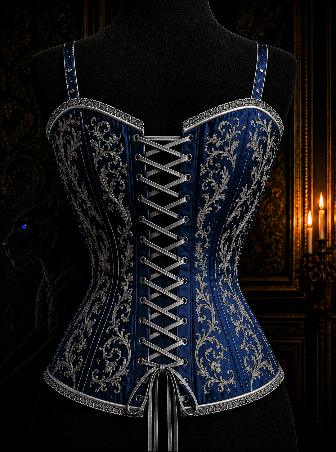 Corset Velara Muse — dos, édition marine