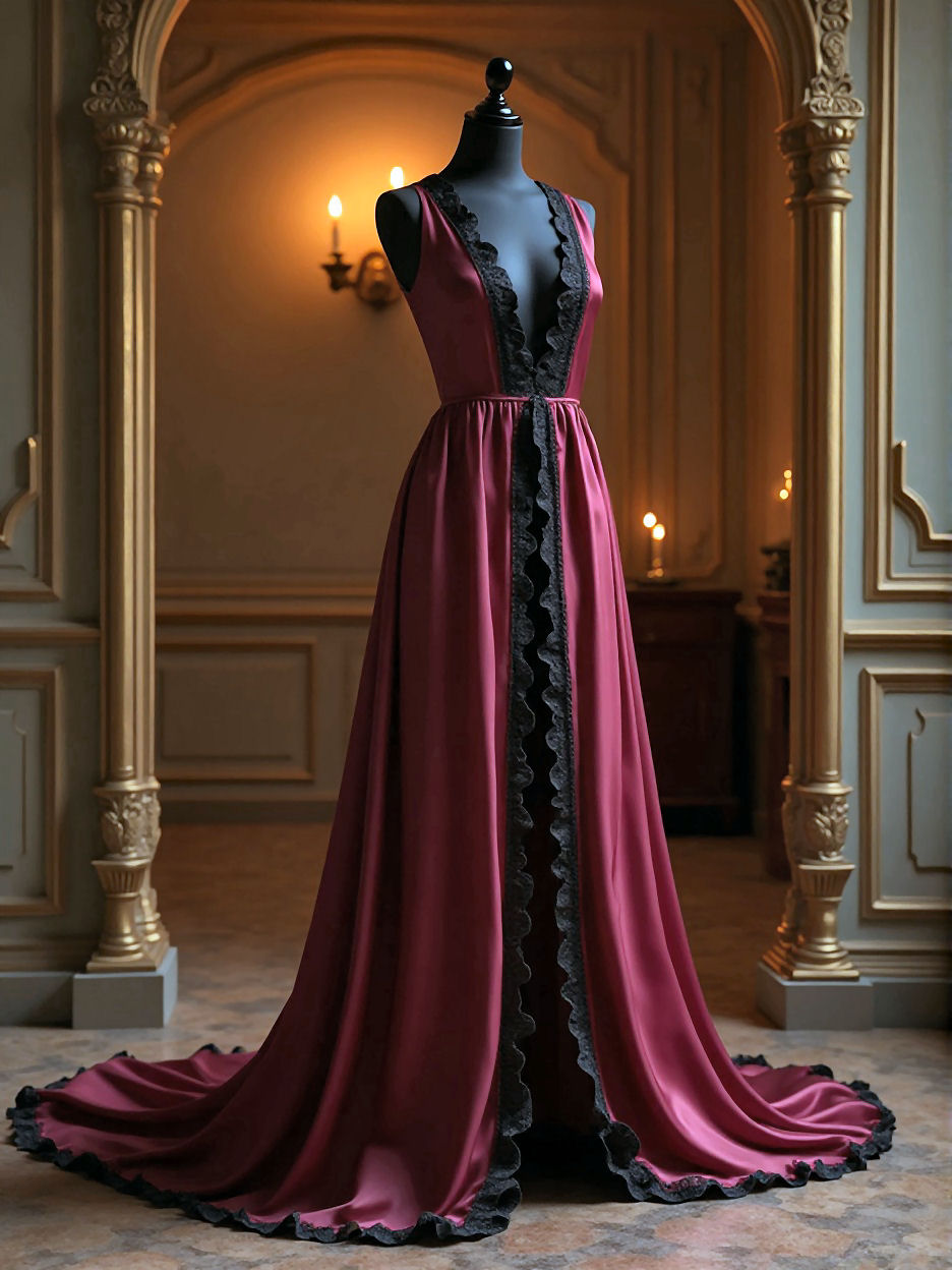 Déshabillé bordeaux Velara Muse Designer